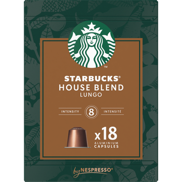 Starbucks tarbucks by Nespresso  House Blend Lungo 18 Koffiecups bij Jumbo