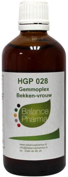 Balance Pharma Gemmoplex hgp028 bekken vrouw 100ml