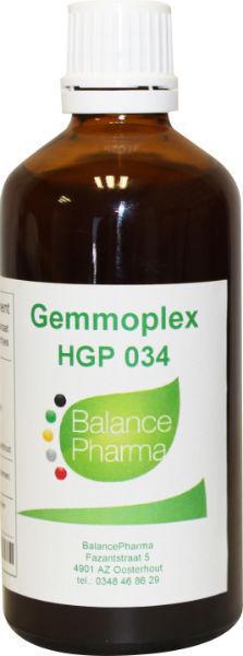 Balance Pharma Gemmoplex hgp 034 parasitaire lymf 100ml