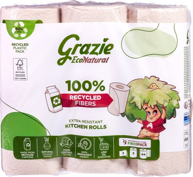 Grazie Natural Grazie EcoNatural Keukenrollen