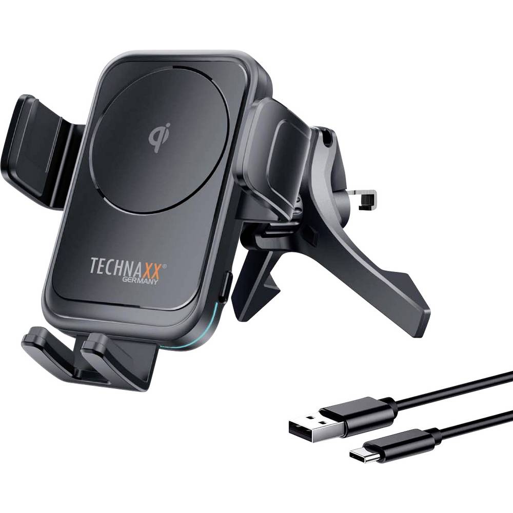 Technaxx TX-322 5259 Inductie lader 2 A Uitgangen Qi-standaard Zwart