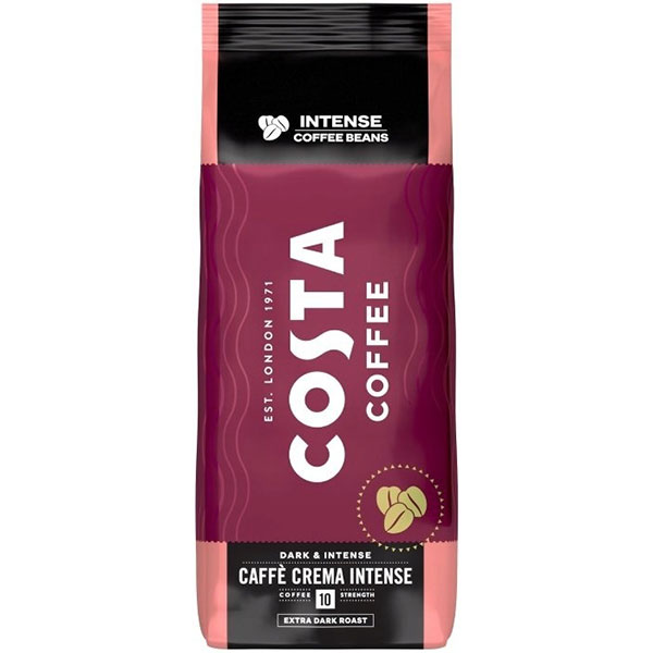 Costa Coffee  Caffè Crema Intensa Extra Dark Roast Bonen - 1kg