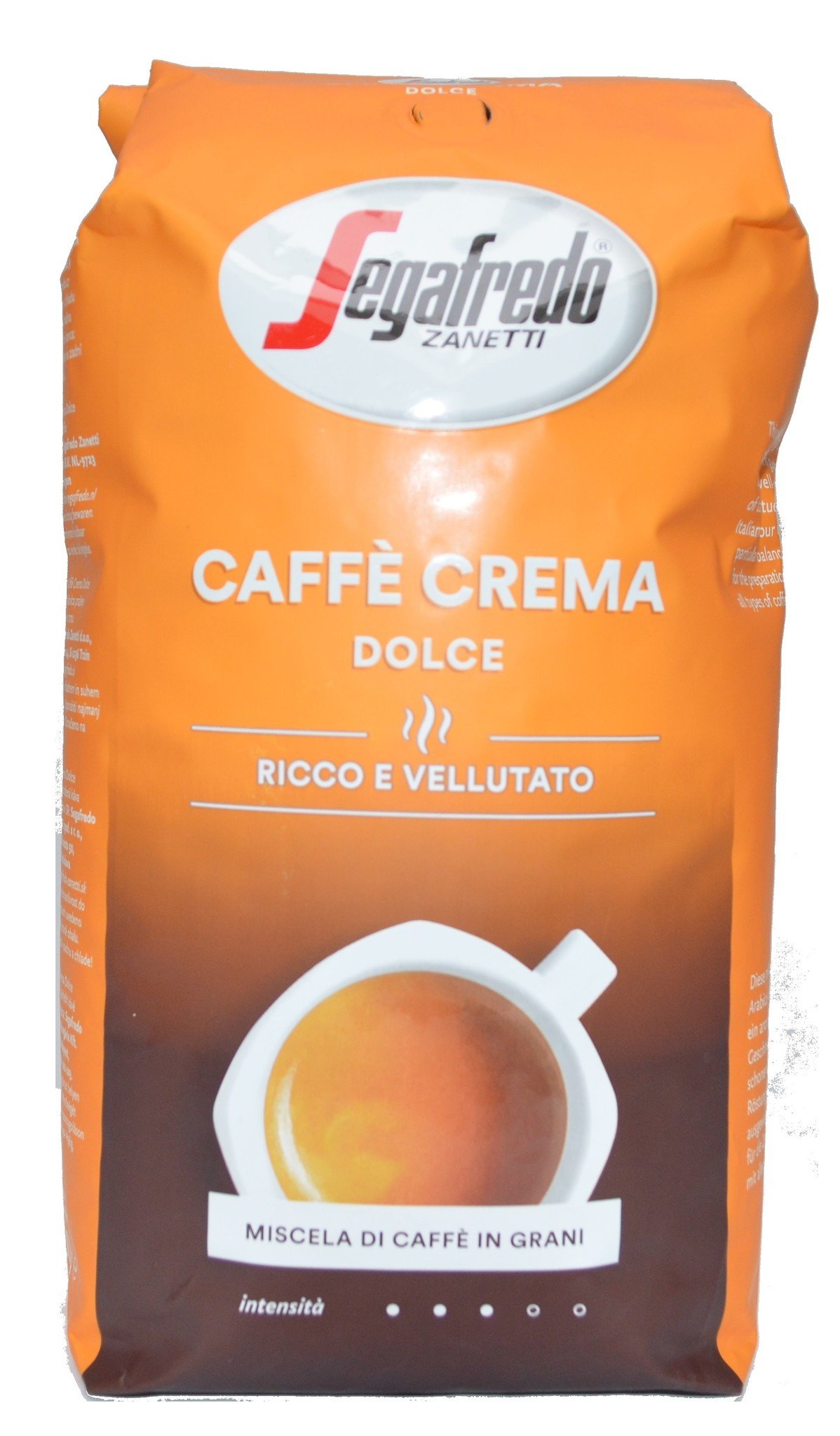 Segafredo  Caffe crema dolce Bonen - 1 kg