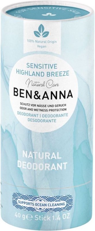 Ben&anna Deodorant stick sensitive - highland breeze 40 G