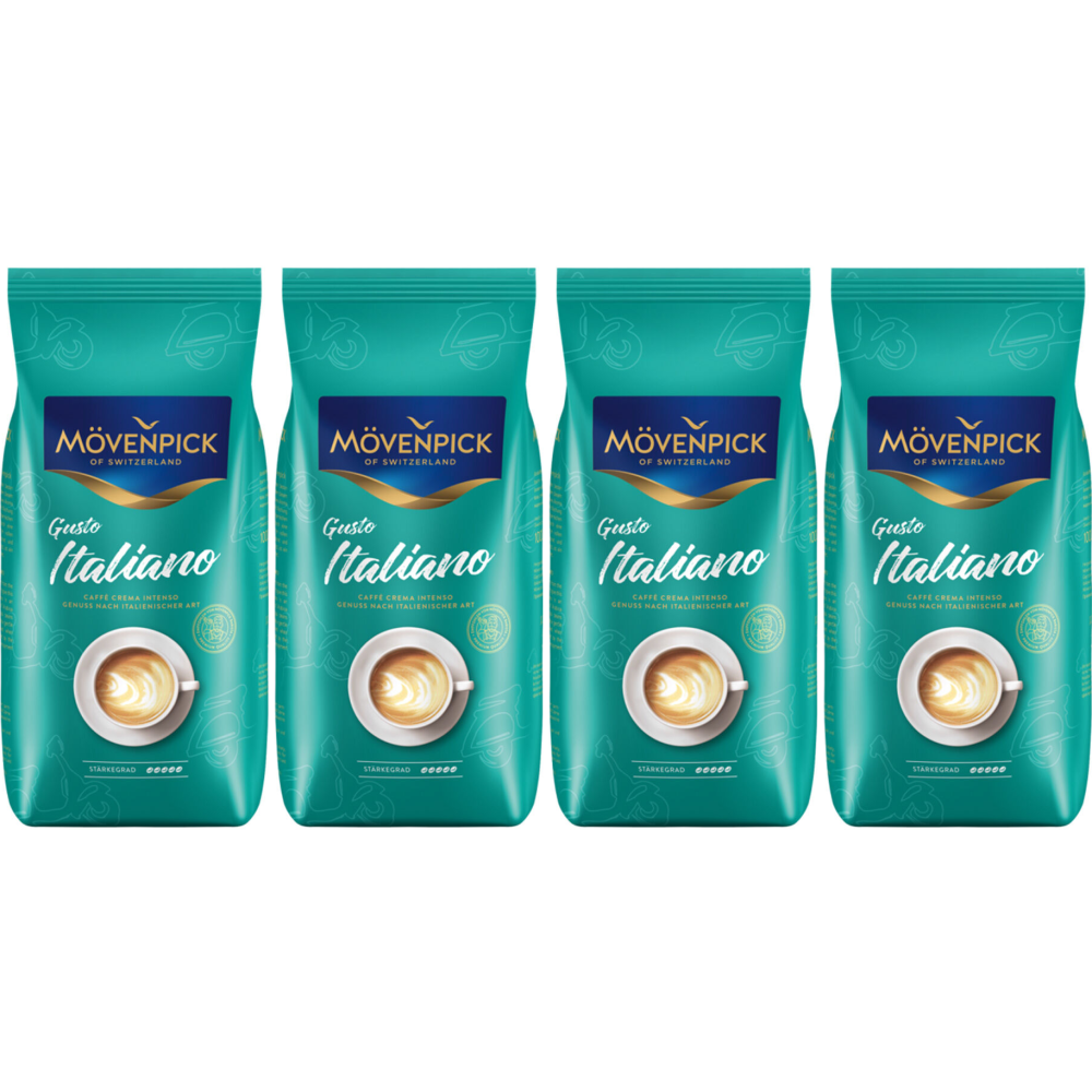 Mövenpick  Gusto Italiano Crema Intensa Bonen - 4x 1 kg