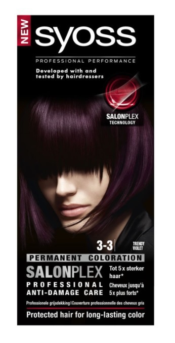 Syoss Color 3-3 trendy violet permanente haarkleuring 1 stuk