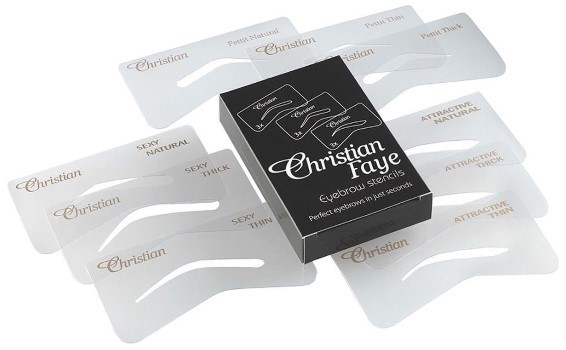 Christian Faye Eyebrow stencil set spa 1st