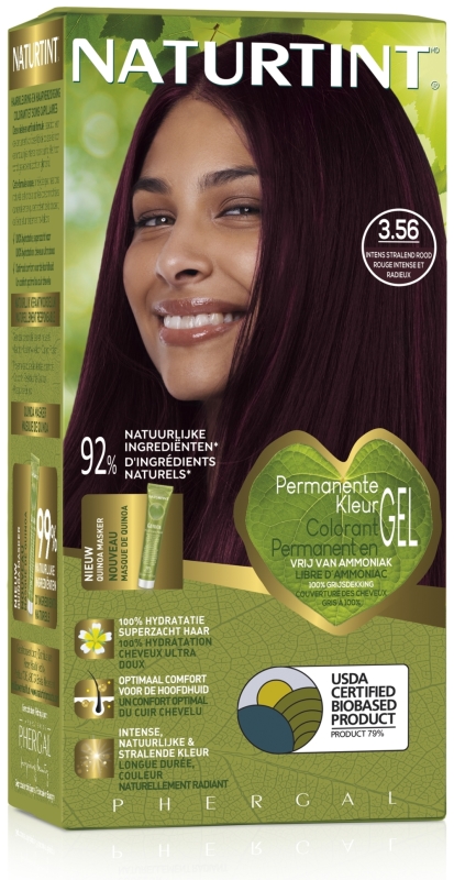 Naturtint Haarkleuring 3.56 intens stralend rood 170 ML