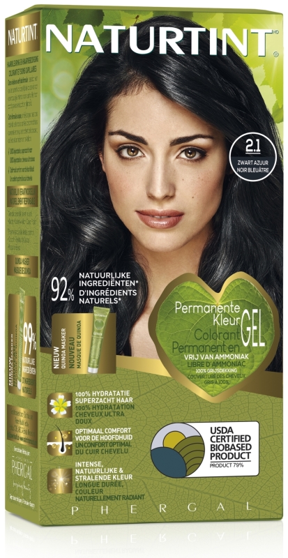 Naturtint Haarkleuring 2.1. zwart azuur 170 ML