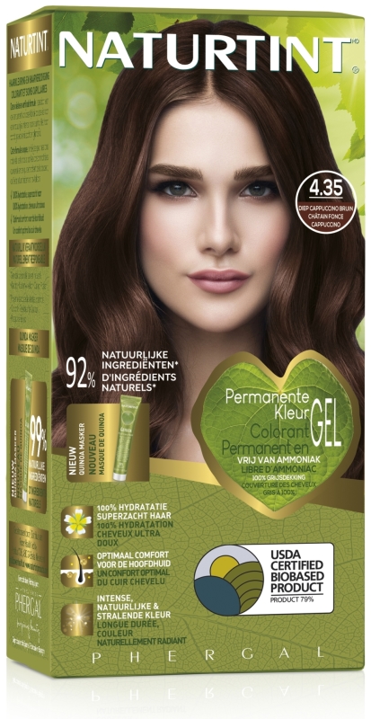 Naturtint Haarkleuring 4.35 diep cappuccino bruin 170 ML