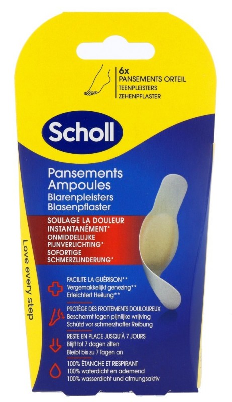 Scholl Blarenpleister teen 6 Stuks