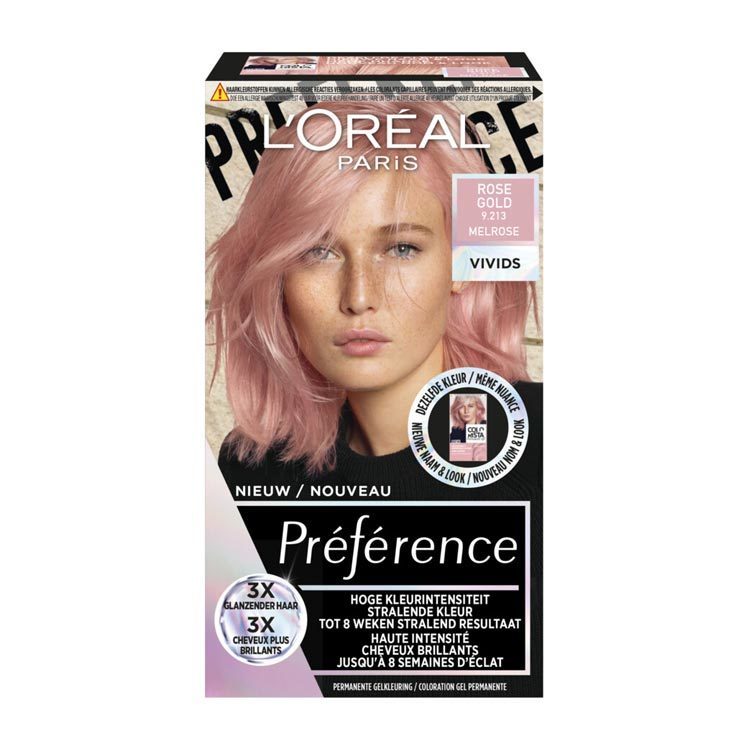L'Oréal Paris Préférence vivids 9.213 rose gold 1st