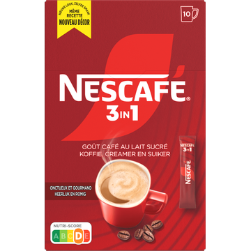 Nescafe escafe 3in1 Oploskoffie 10 Stuks bij Jumbo