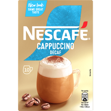 Nescafe escafe Cappuccino Decaf 10 x 12,5 g bij Jumbo