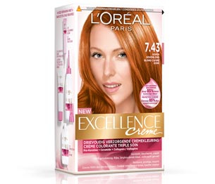 L'Oréal Paris Excellence creme haarverf koper goud-blond 7.43 1 stuk