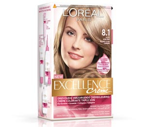 L'Oréal Paris Excellence creme haarverf licht asblond 8.1 1 stuk