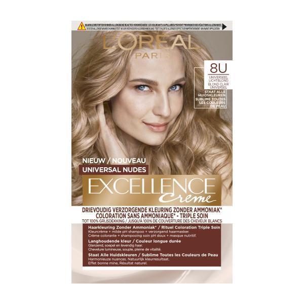 L'Oréal Paris Excellence creme 8u - uni licht blond 1stuks