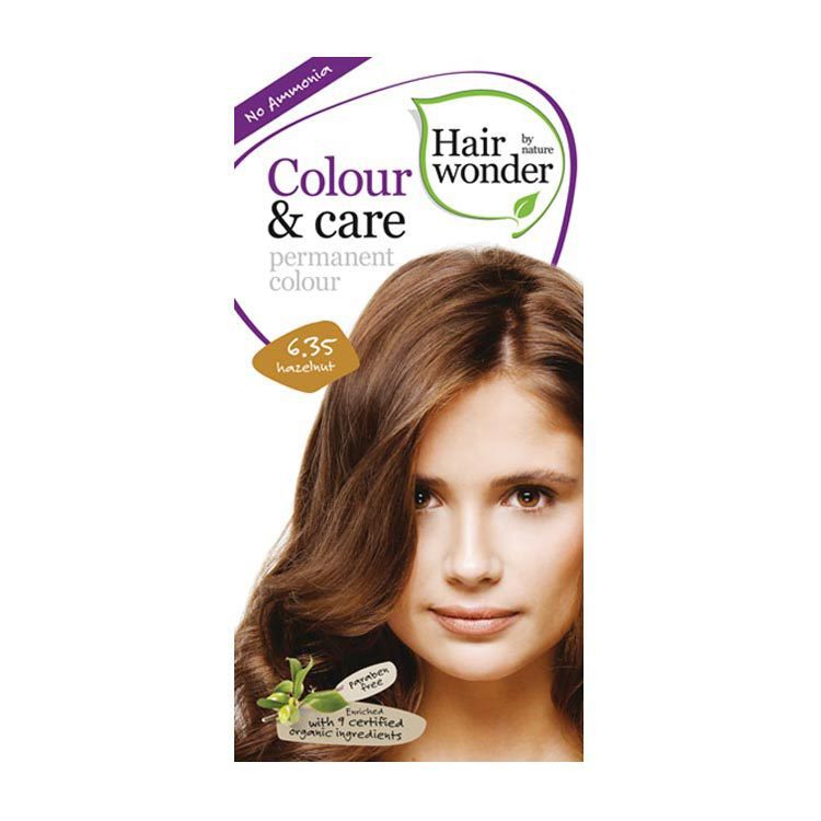 Hairwonder Haarverf color & care hazelnut 6.35 100ml