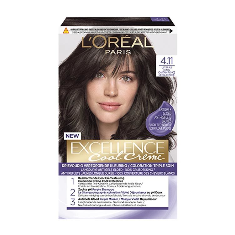 L'Oréal Paris Excellence Cool crème 4.11 ultra asbruin 1 Stuk