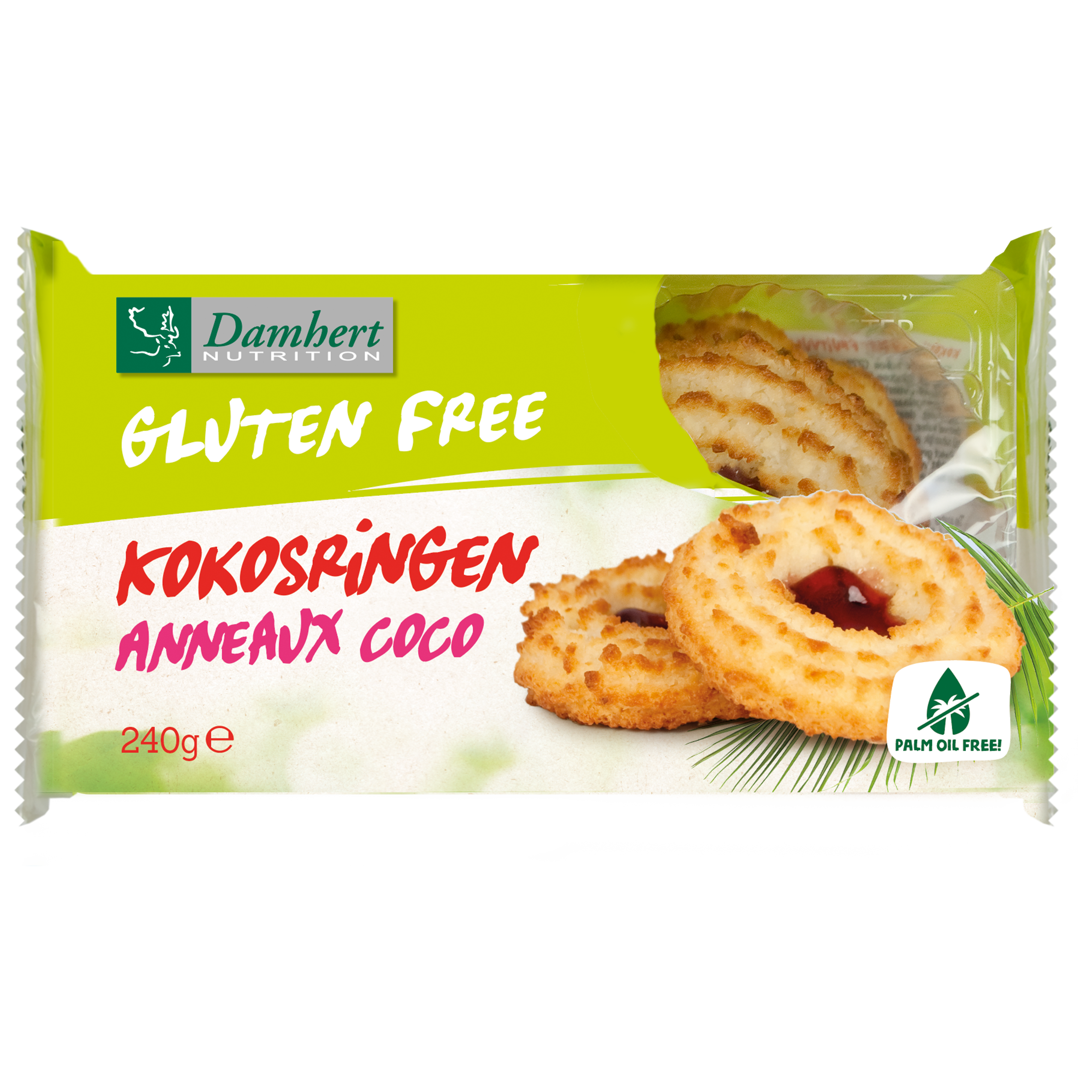 Damhert Gluten Free Kokosringen Fruitvulling