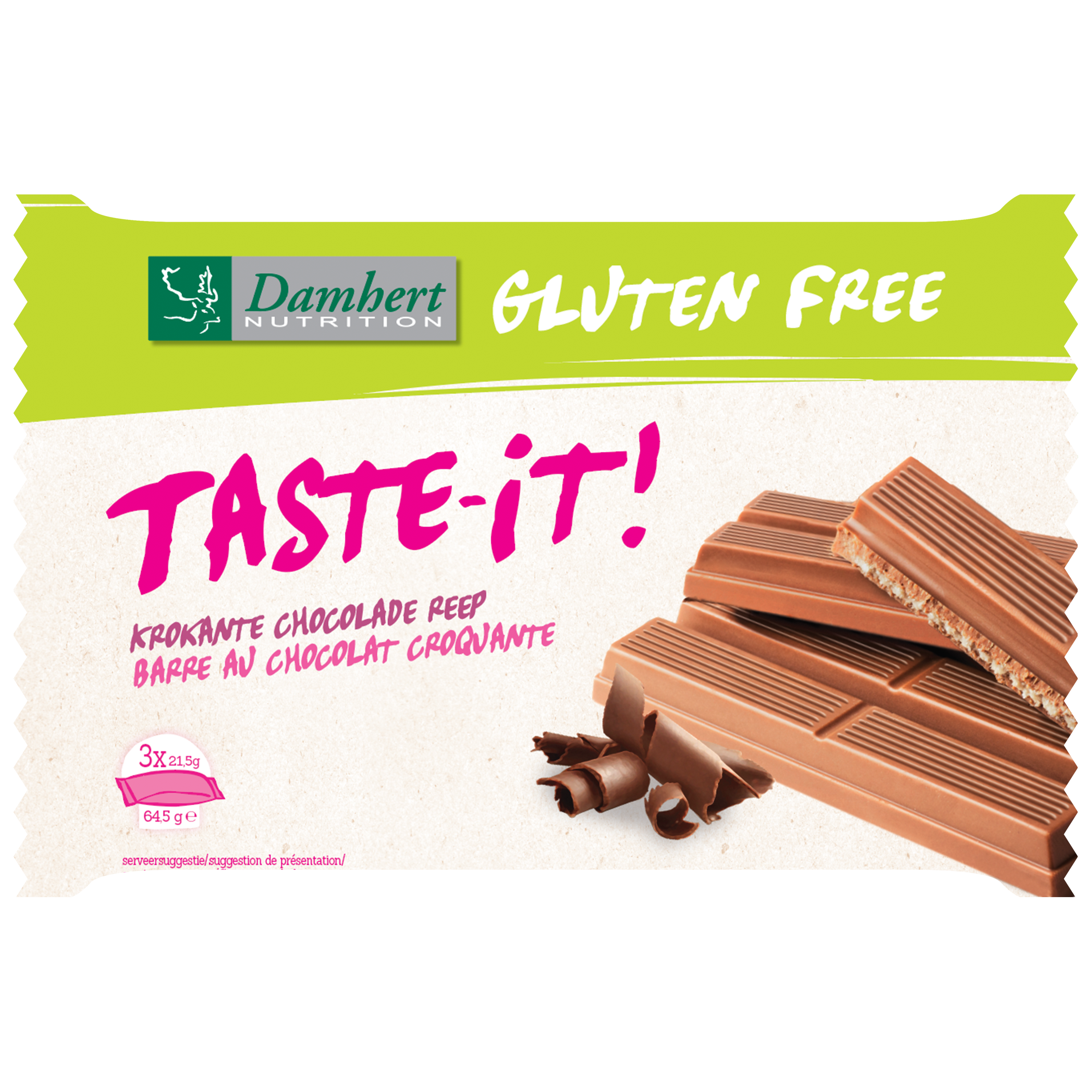 Damhert Taste-it Krokante Chocoladereep