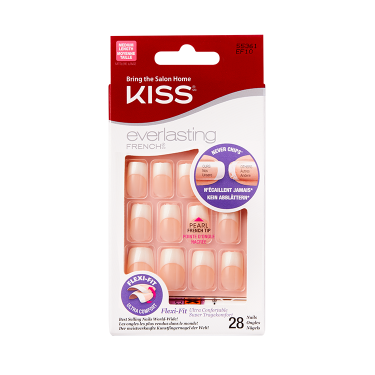 Kiss Everlasting French Nail Kit Pearl - Medium