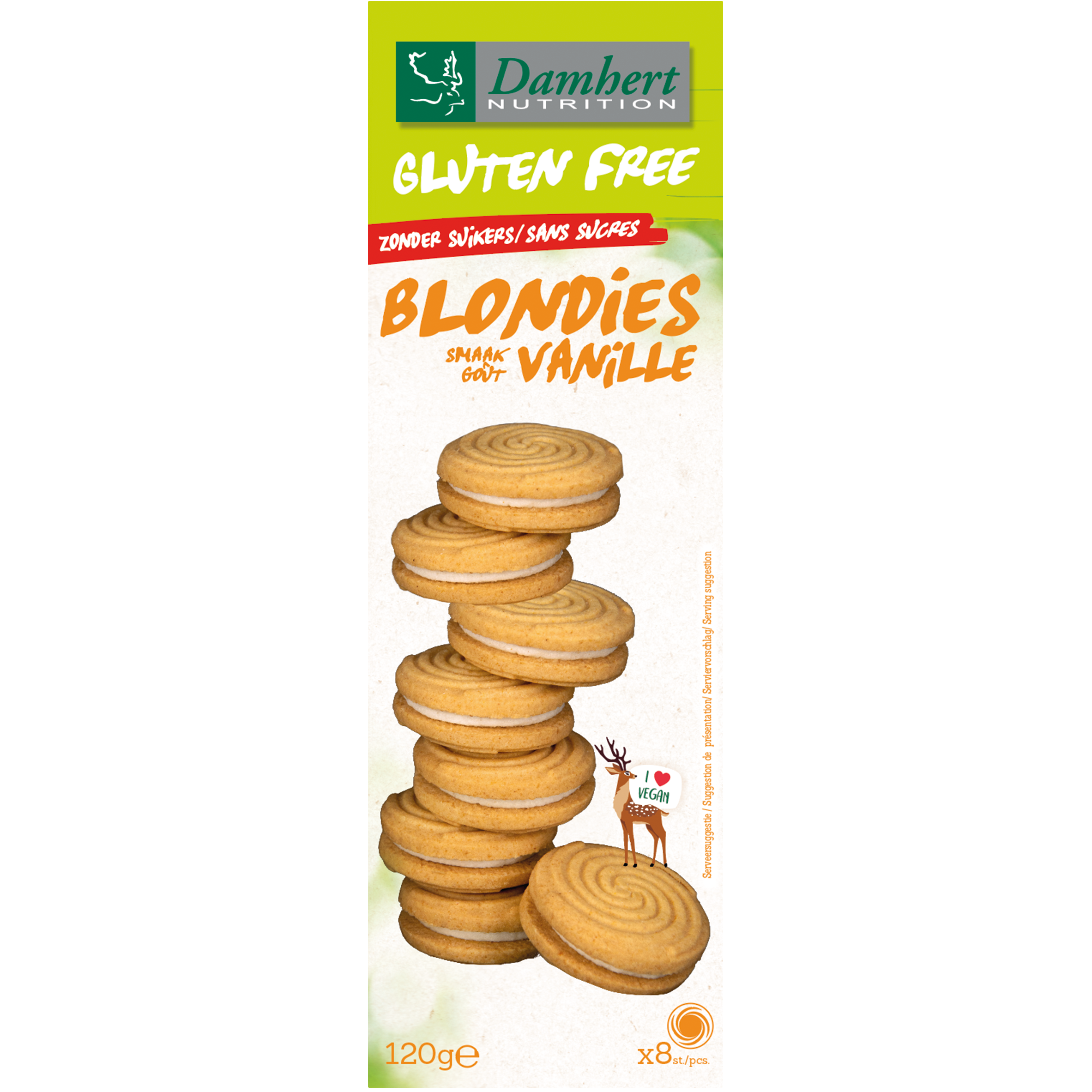 Damhert Gluten Free Blondies Zonder Suikers