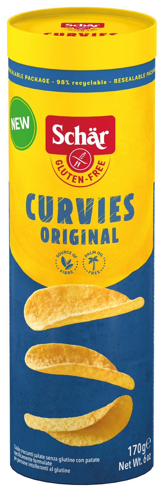 Schar Curvies Chips Original Glutenvrij