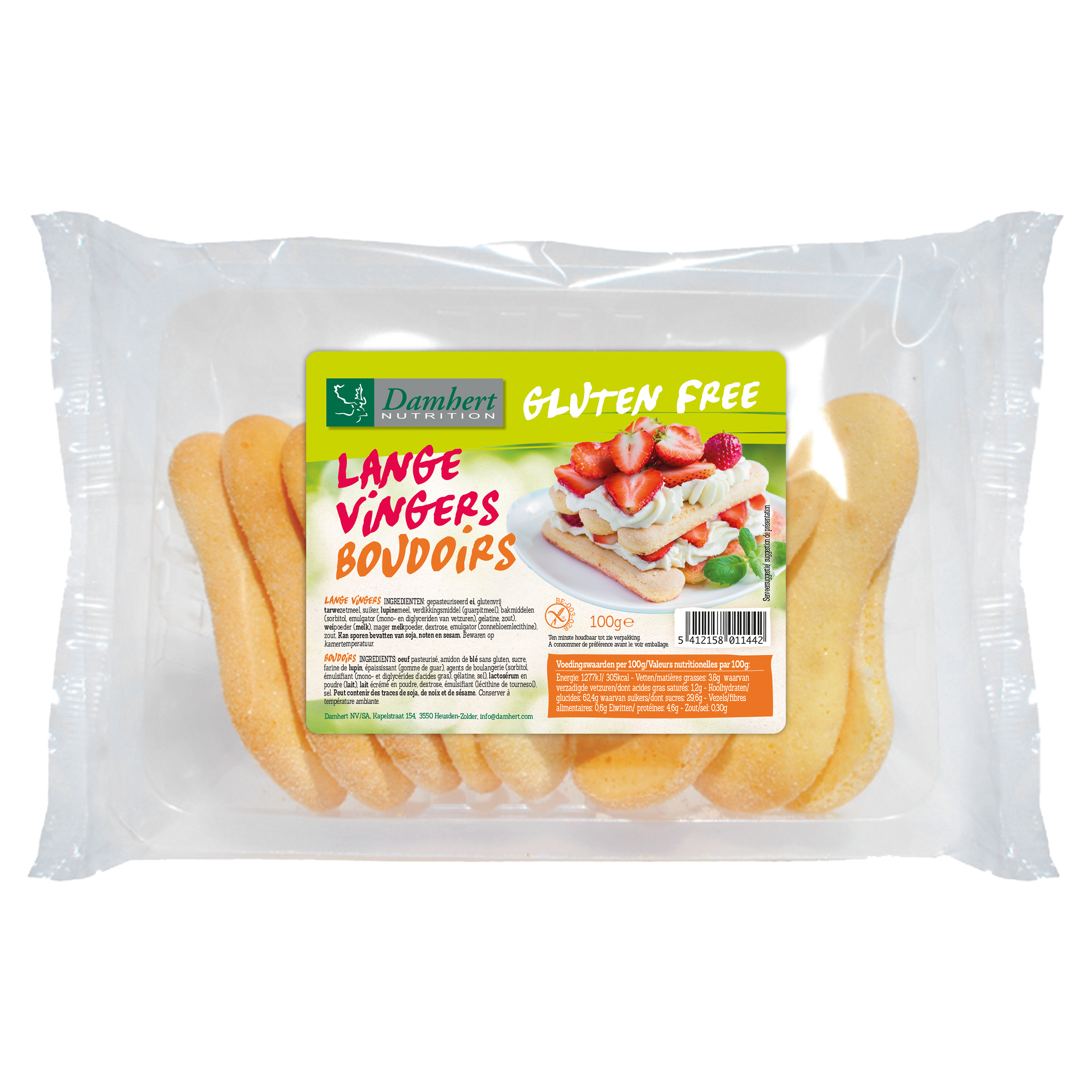 Damhert Gluten Free Lange Vingers