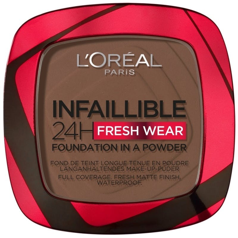 L'Oréal Paris Infaillible 24h Fresh Wear Powder Foundation 390 Ebony 9 g