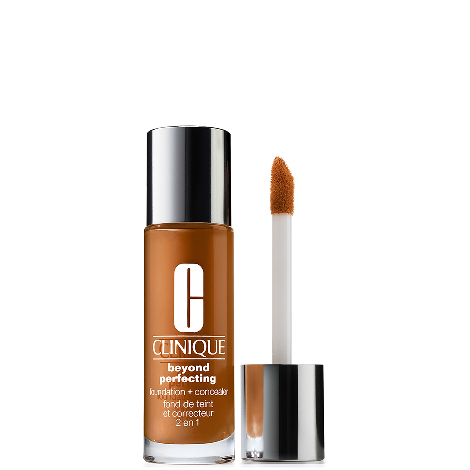 Clinique Foundation Concealer In 1 24u Langhoudend Hydraterend  - Beyond Perfecting™ Foundation + Concealer Foundation & Concealer In 1 - 24u Langhoudend & Hydraterend WN 118 Amber