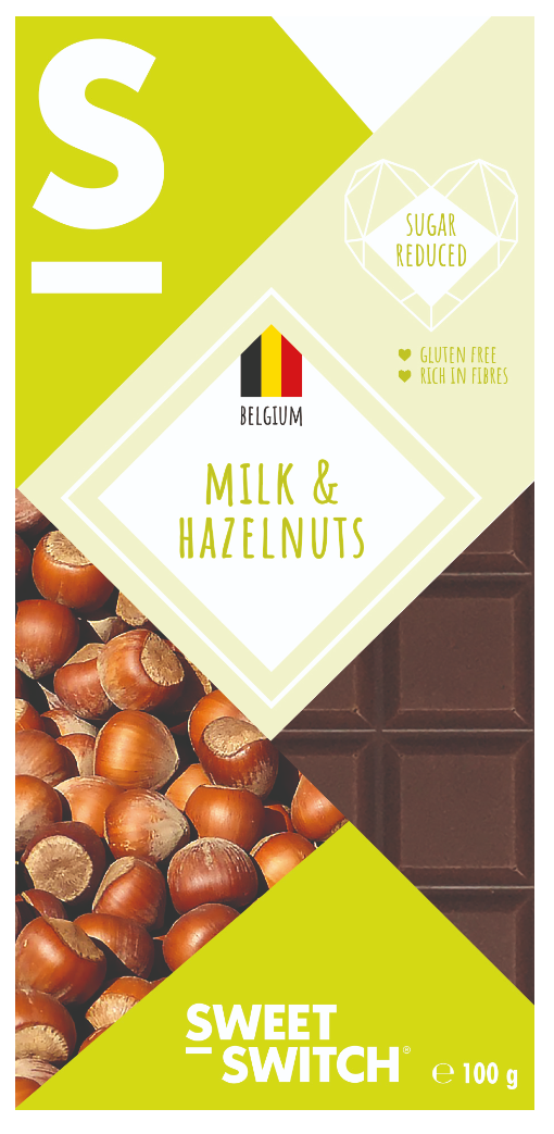 Sweet-Switch Milk & Hazelnuts Chocolate