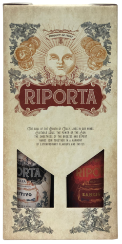 Riporta Primitivo & Sangiovese Geschenkverpakking 2X75CL