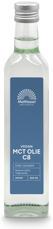Mattisson Mct olie c8 coconut pure 500ml