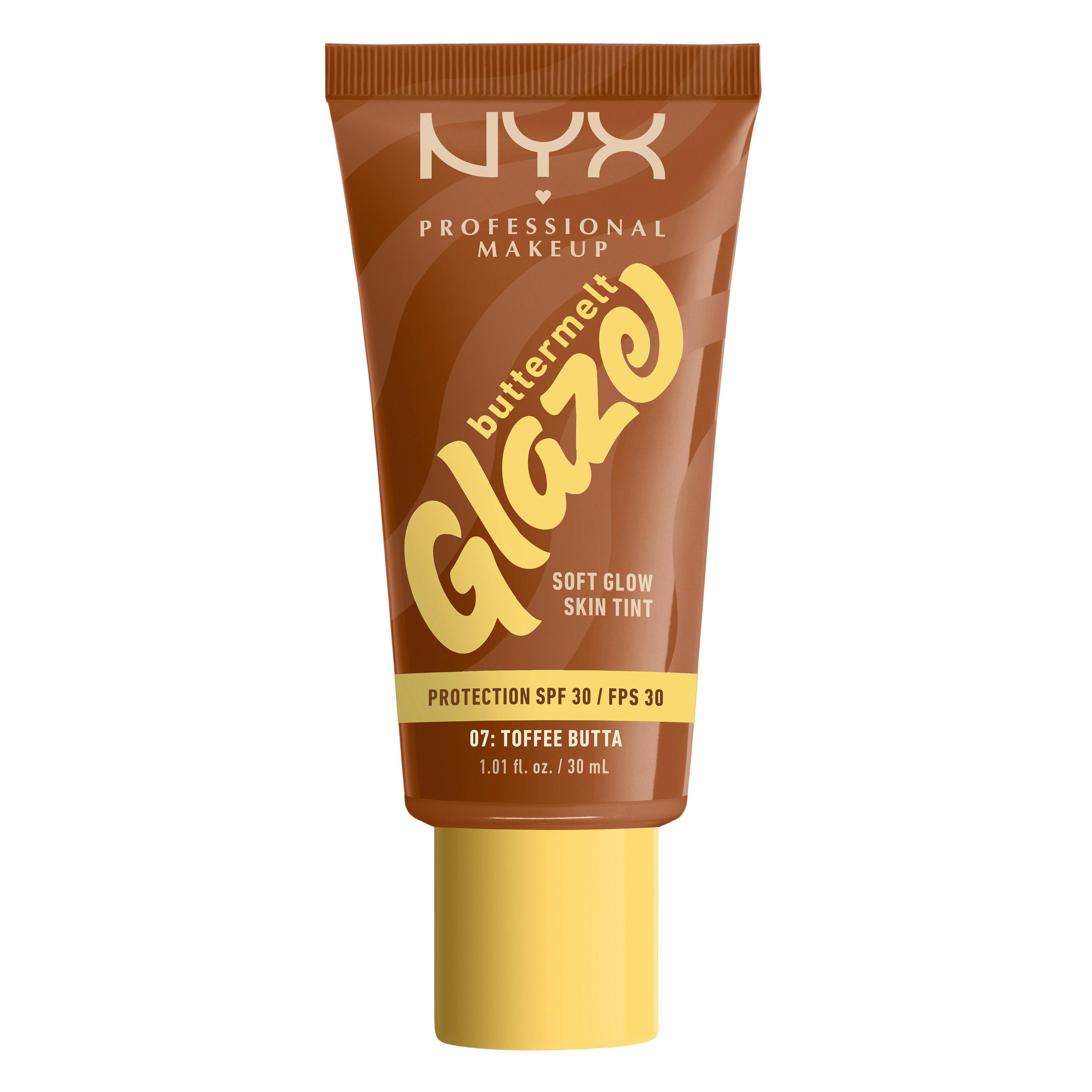 NYX Buttermelt Glaze SPF30 Foundation Toffee Butta 30 ml