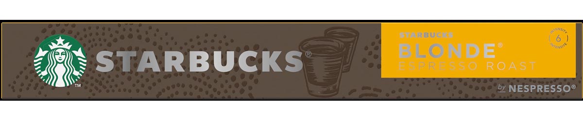 Starbucks  Blonde Espresso Roast by Nespresso - 10 Capsules