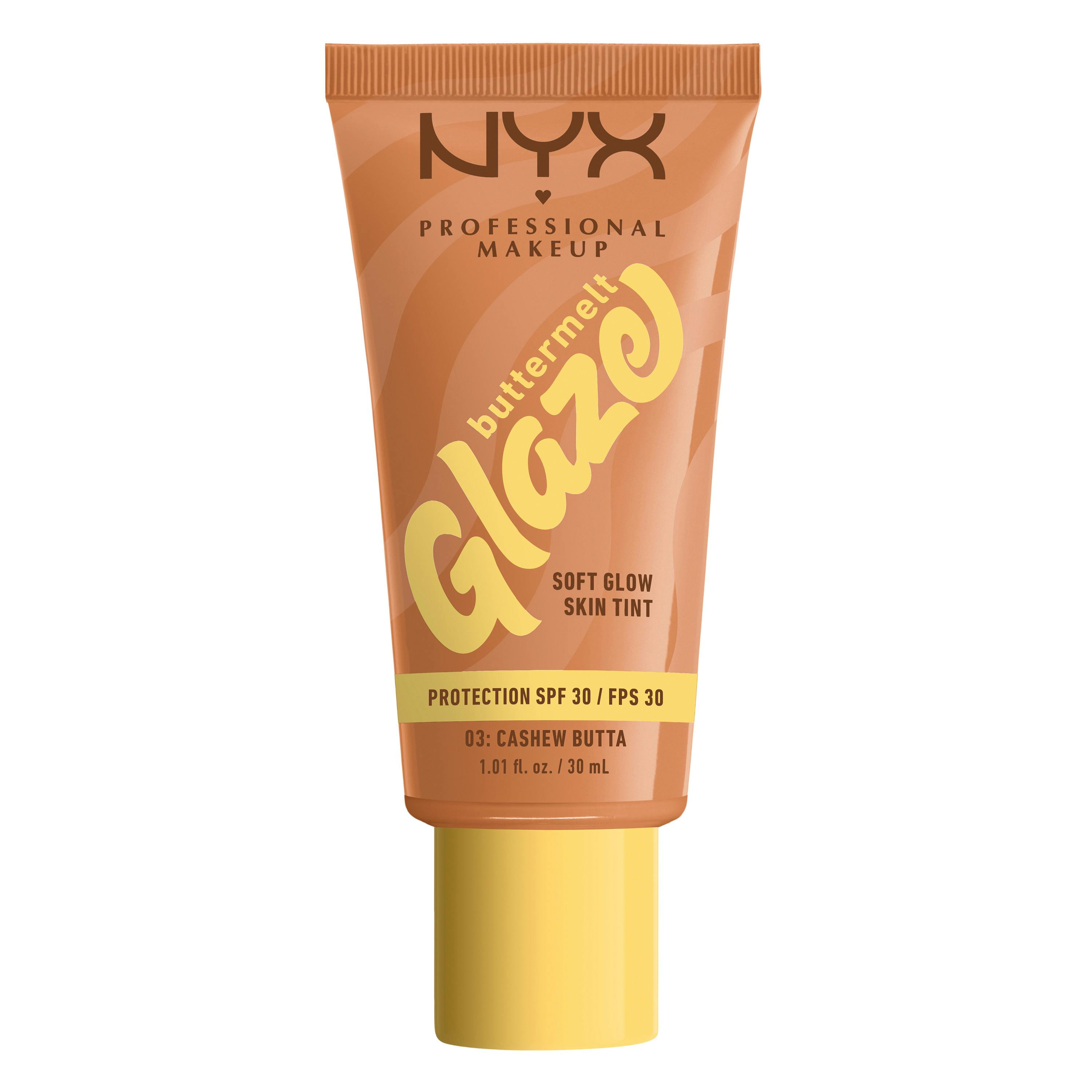NYX Buttermelt Glaze SPF30 Foundation Cashew Butta 30 ml