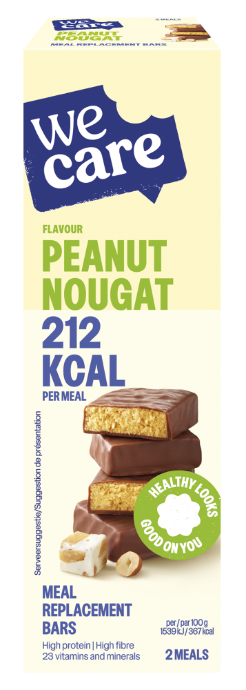 WeCare Peanut Nougat Meal Replacement Bars
