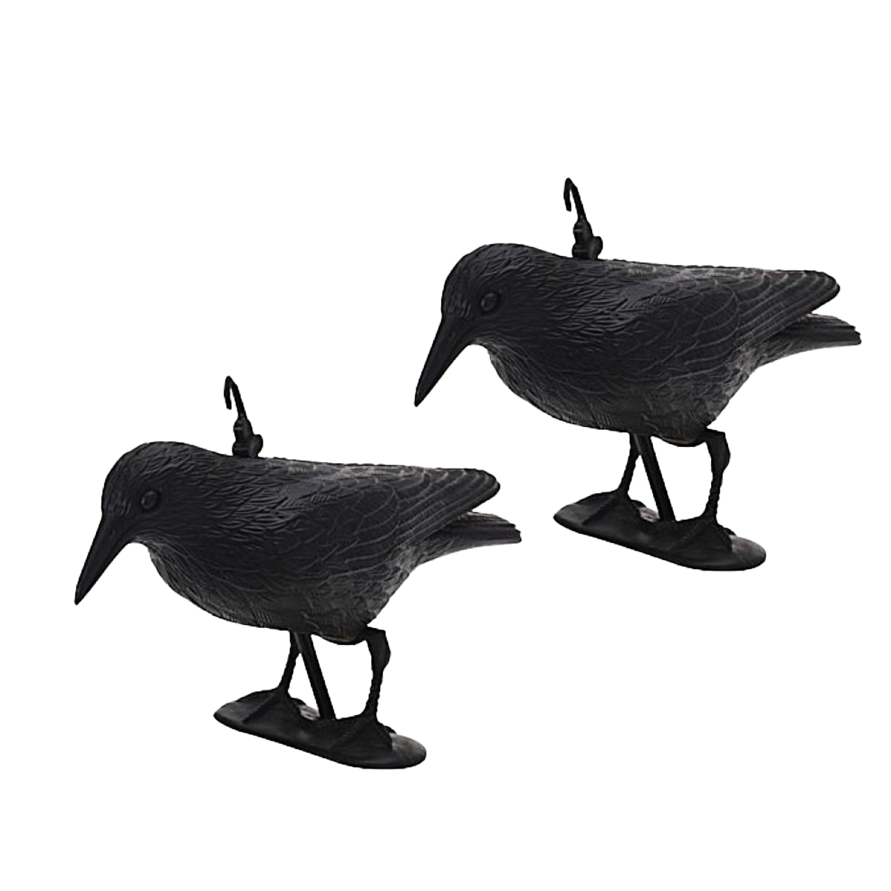 Bellatio Design Duivenverjager Kraai - 2x - 35,5 cm - vogelverschrikker -