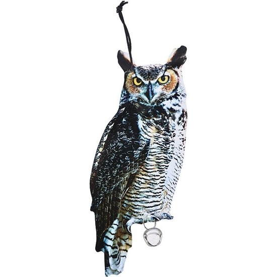 Merkloos Vogelverschrikker Oehoe uil - cm - zink - Tuindecoratie vogelverschrikkers -