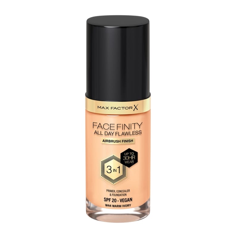 Max Factor All Day Flawless 3 in 1 Foundation Warm Ivory W44 30 ml