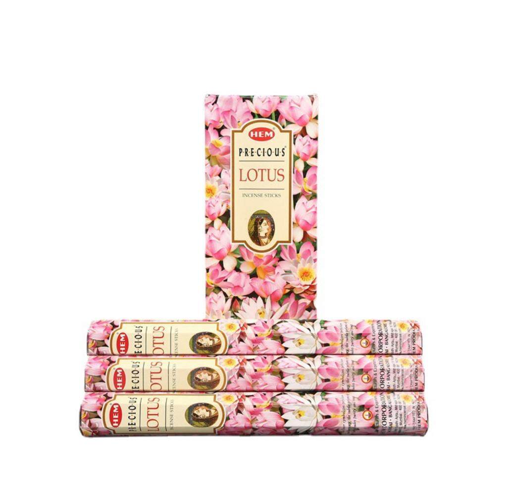 LalaShops HEM Wierook - Lotus (Precious) - Slof / Voordeelbox (6 Pakjes / 120 stokjes)