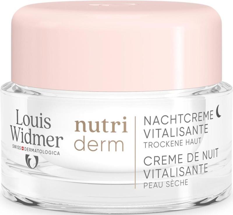 Louis Widmer Nutriderm nachtcrème vitalisante zonder parfum 50 ML