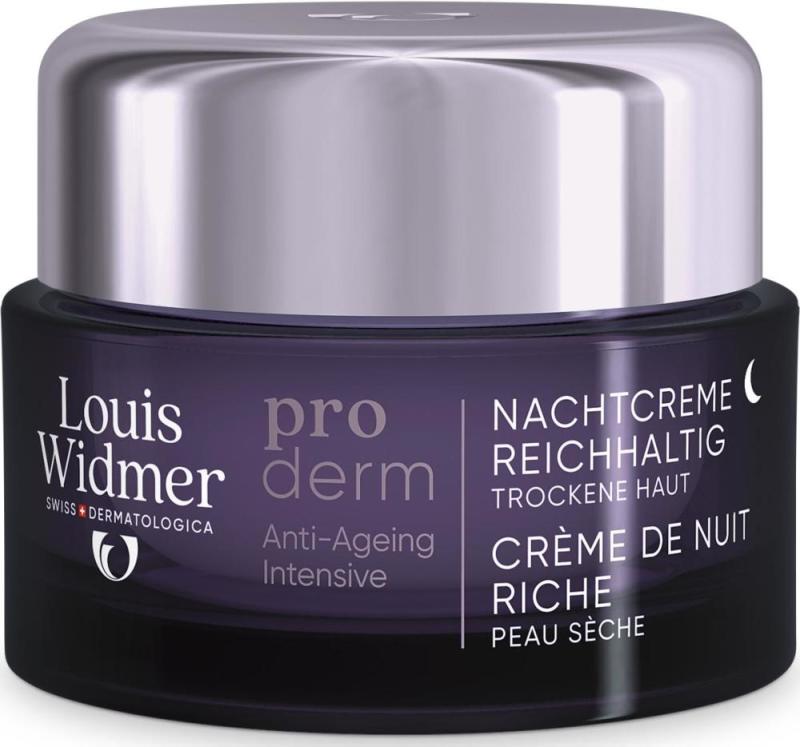 Louis Widmer Proderm nachtcrème rijke textuur ongeparfumeerd 50ml