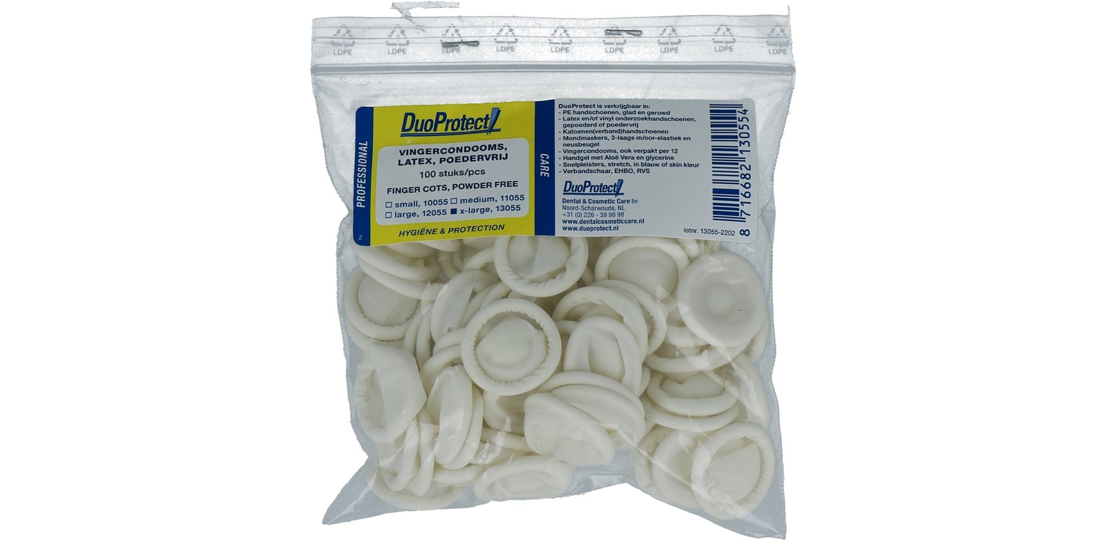 DuoProtect Vingercondooms XL