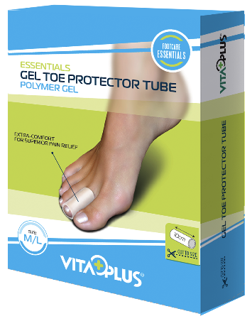 Vitaplus Toe tube stof s/m 1 Stuk
