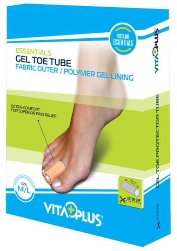 Vitaplus Essentials gel toe tube maat m/l 1 Stuk