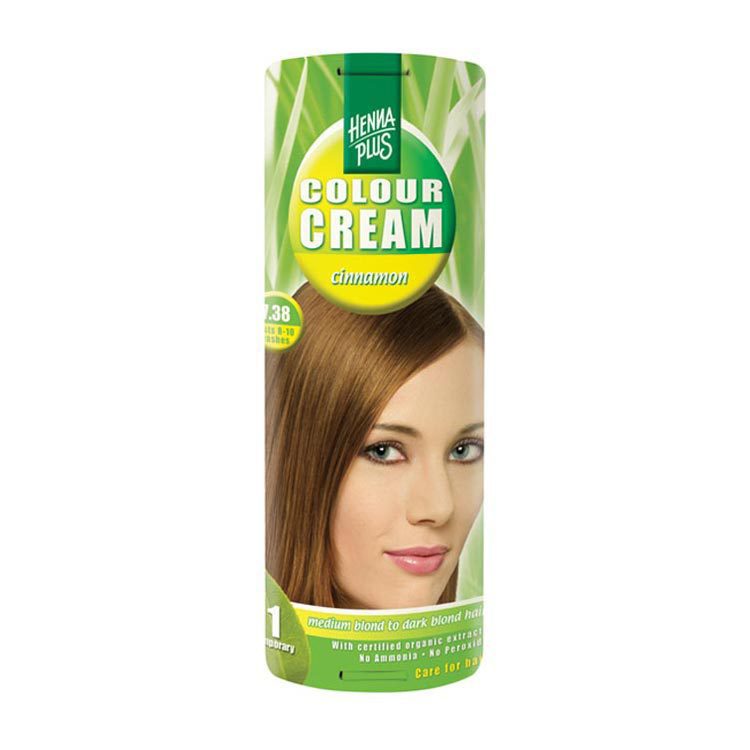 Hennaplus Haarkleuring kleurcreme 7.38 cinnamon 60ml