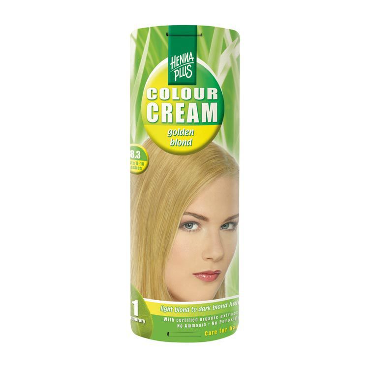 Hennaplus Haarkleuring kleurcreme 8.3 golden blond 60ml