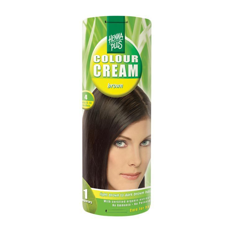 Hennaplus Haarkleuring kleurcreme 4 brown 60ml